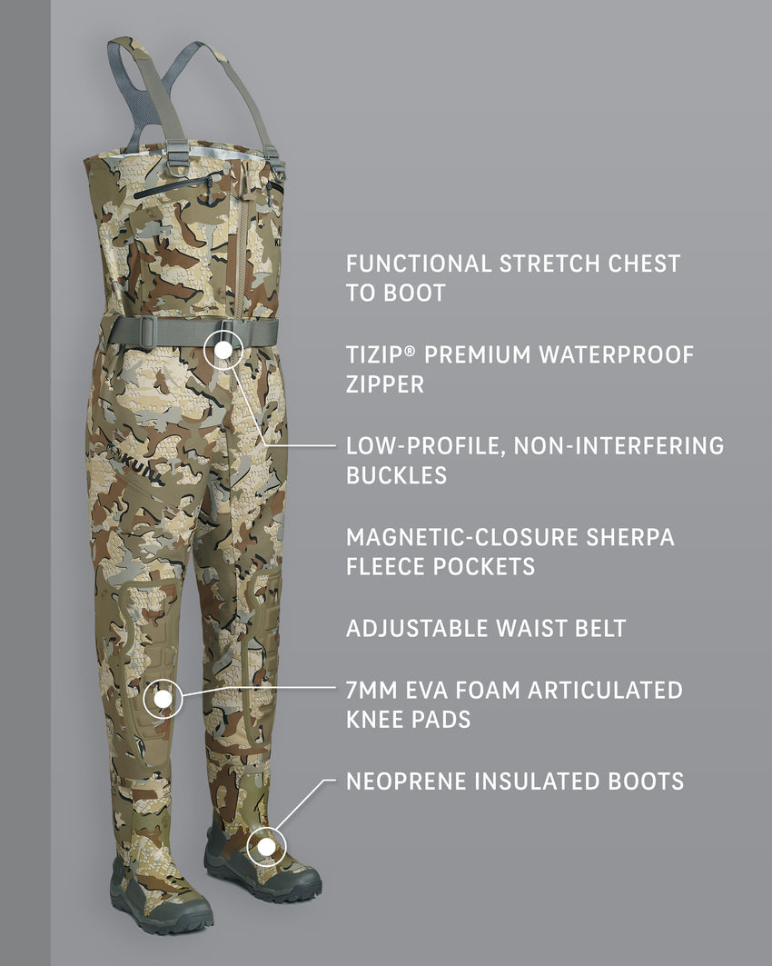 KUIU PRO HD Flex Zip Wader | Valo