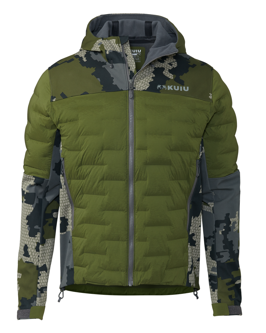 Axis Thermal Hybrid Hooded Jacket | Verde