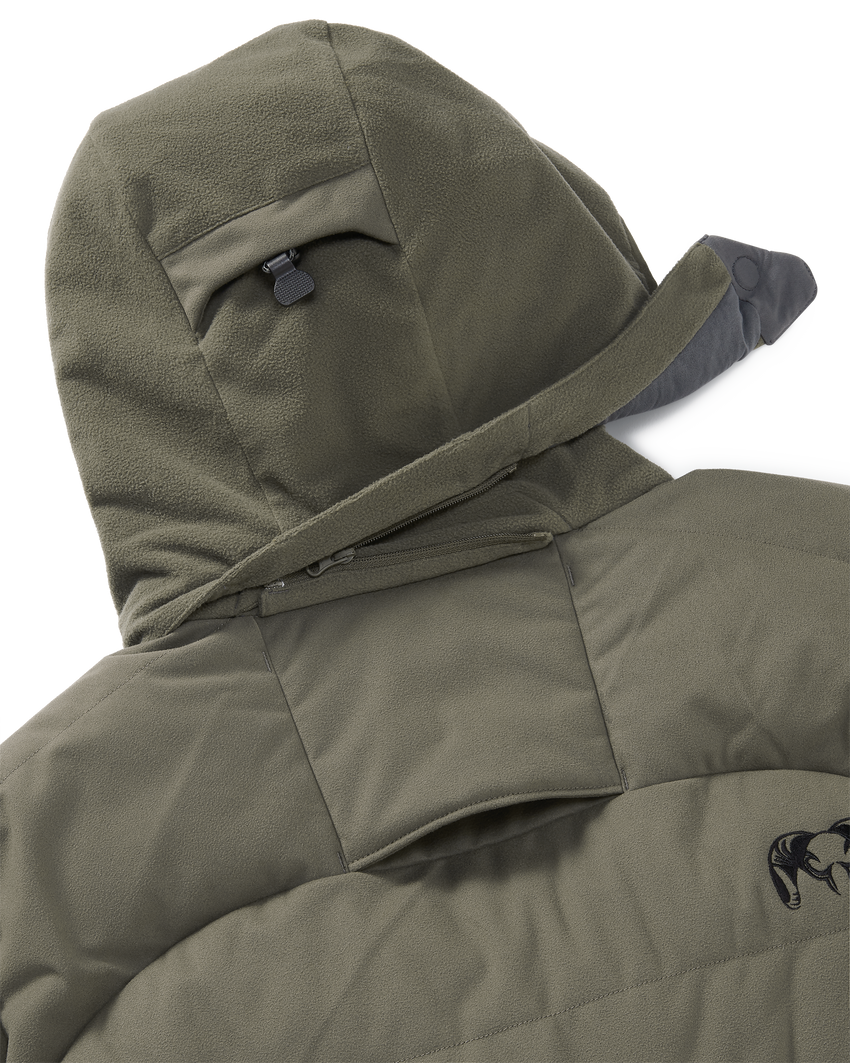 Super Down Haven Hooded Jacket | Ash