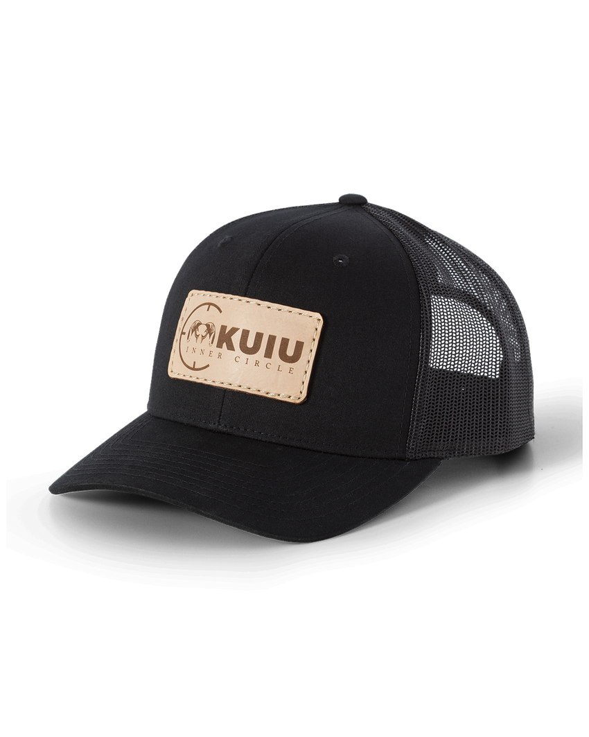 Inner Circle Leather Patch Hat | Black