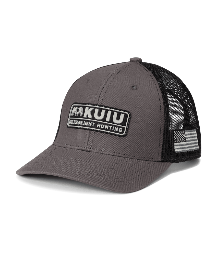 KUIU Ultralight Hunting Patch Hat | Charcoal/Black