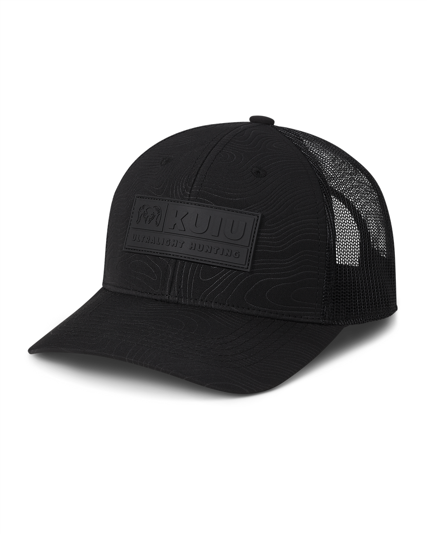 KUIU Topo Patch Hat | Black/Black