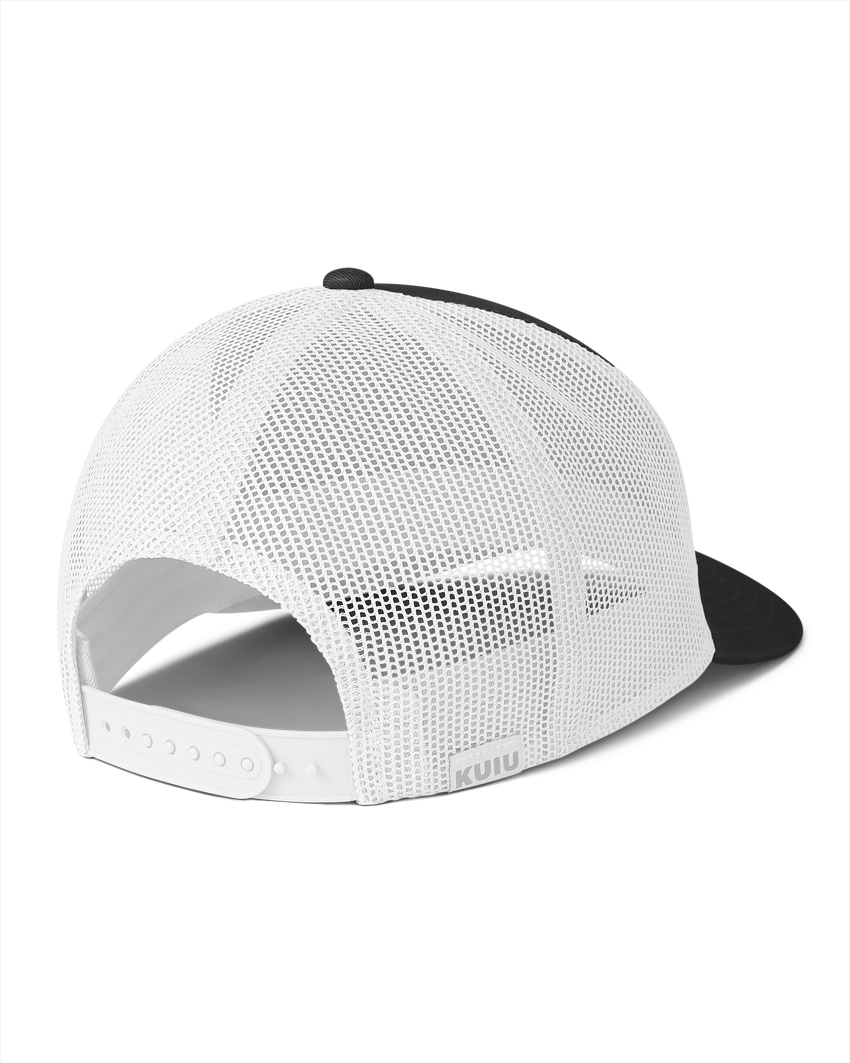 KUIU Here to Hunt Woven Patch Hat | Black/White
