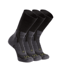 StrongWool Hybrid Crew Sock 3-Pair Pack | Grey Green