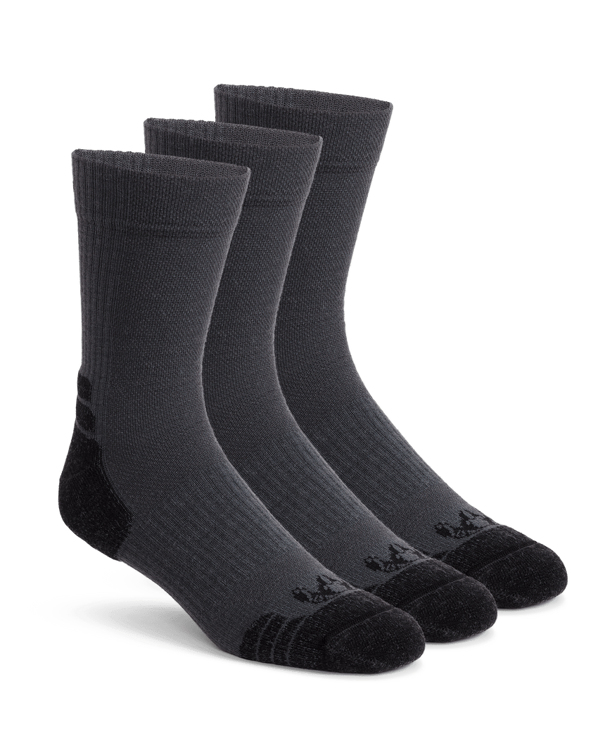 Merino Lightweight Performance Sock 3-Pair Pack | Gunmetal