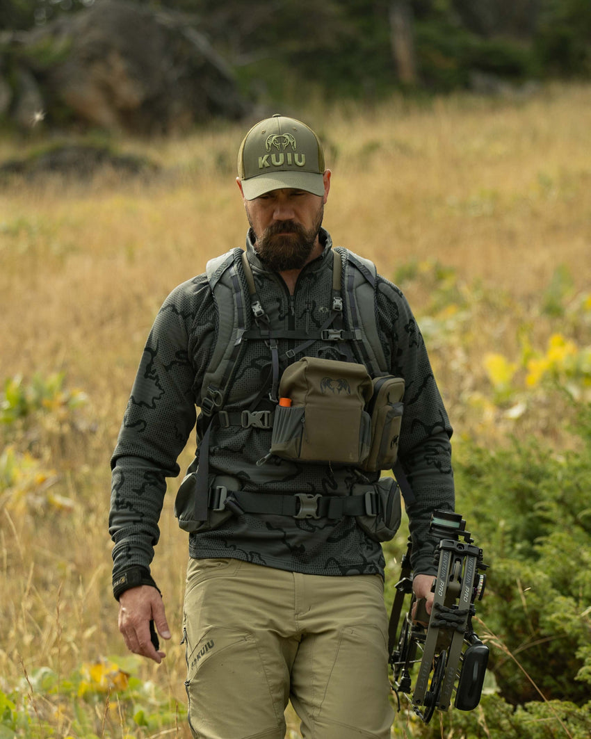 Outlet Ridgepoint Fleece Zip-T | Olive Tonal