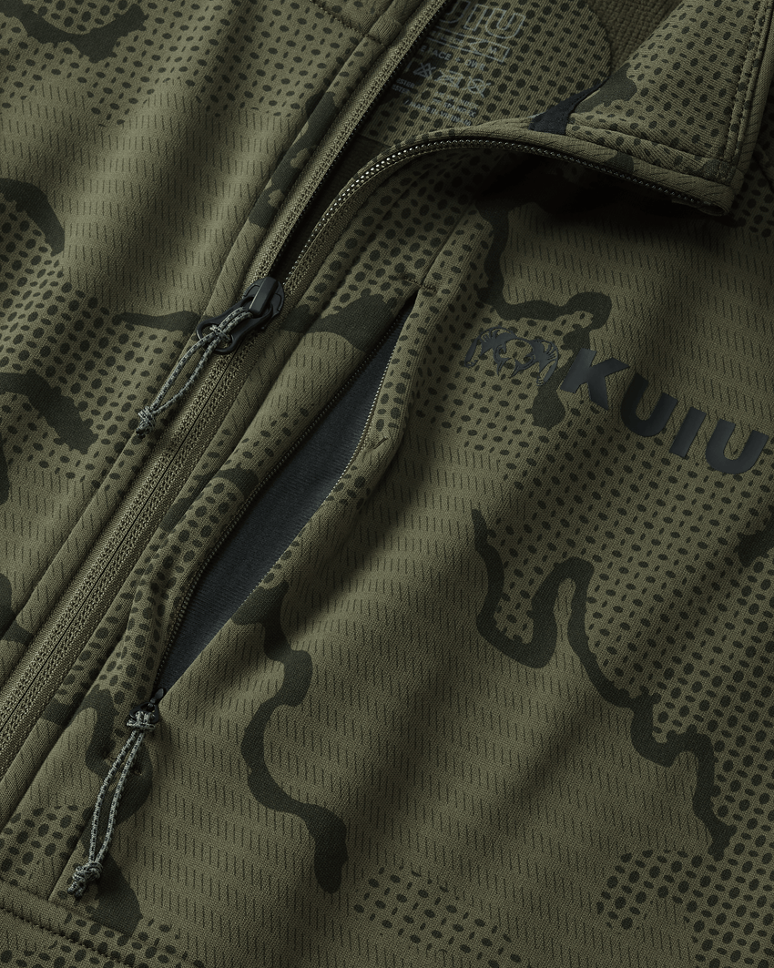 Outlet Ridgepoint Fleece Zip-T | Olive Tonal