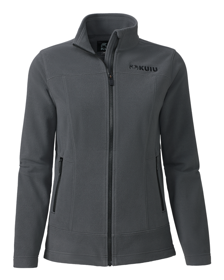 Women's Border Fleece Full Zip | Gunmetal
