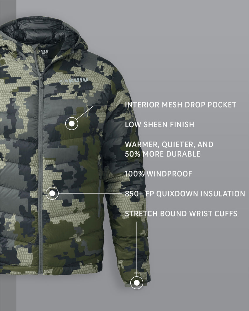 Super Down LT Hooded Jacket | Verde