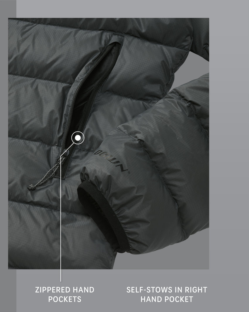 Outlet Super Down LT Jacket | Gunmetal