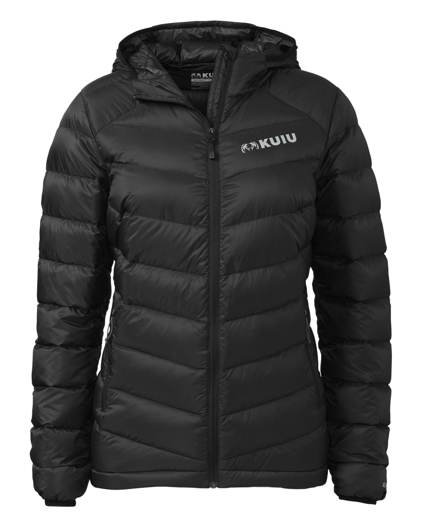 Women's Super Down LT Hooded Jacket | Black