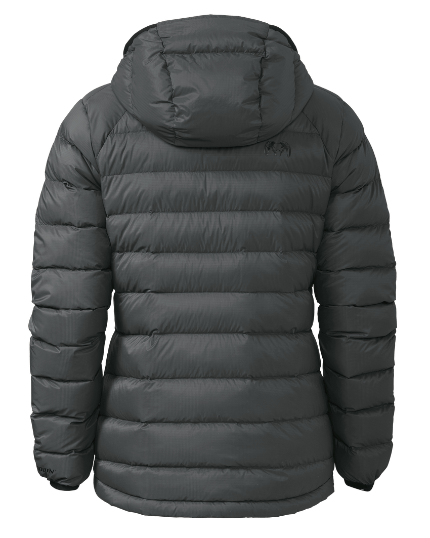 Outlet Women's Super Down LT Hooded Jacket | Gunmetal