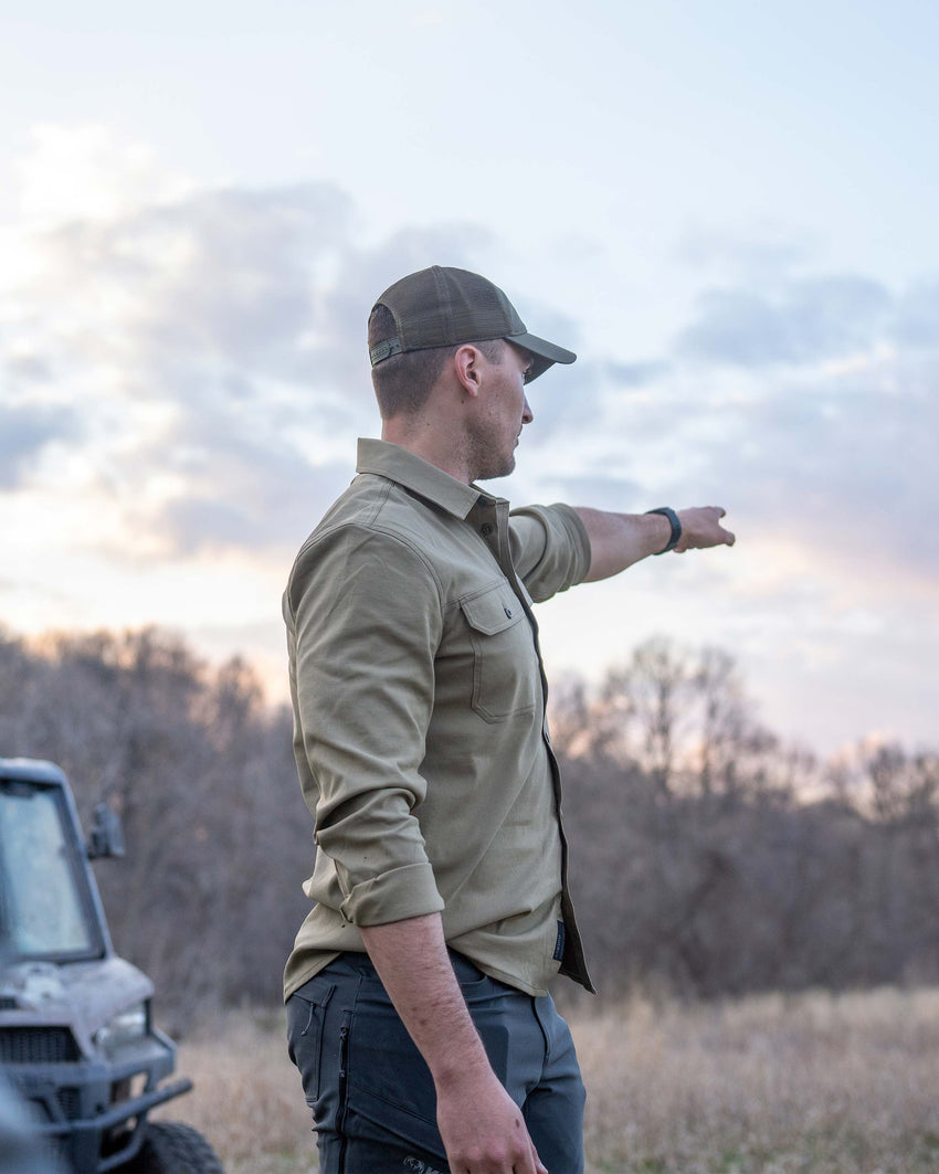 Motive LS Workgrade Shirt | Khaki