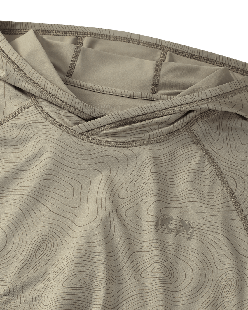 Gila LS Hoodie Topo | Bone Topo Print