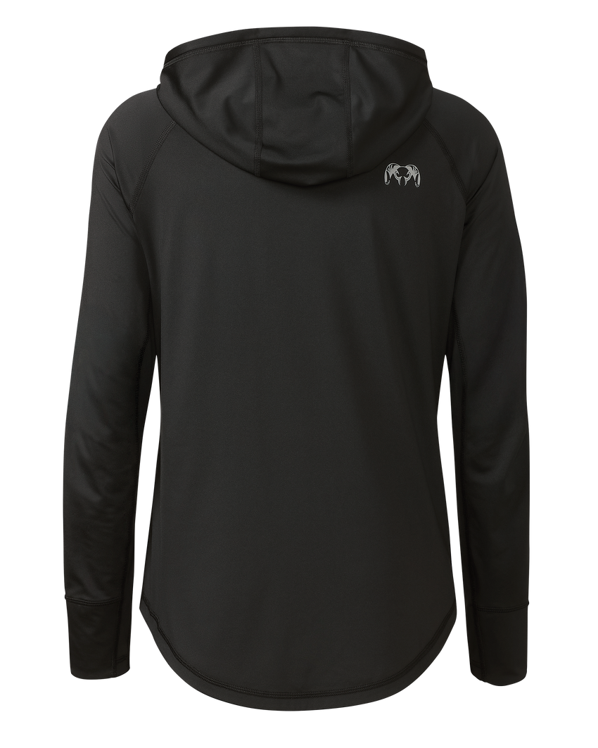 Women's Gila LS Hoodie | Black