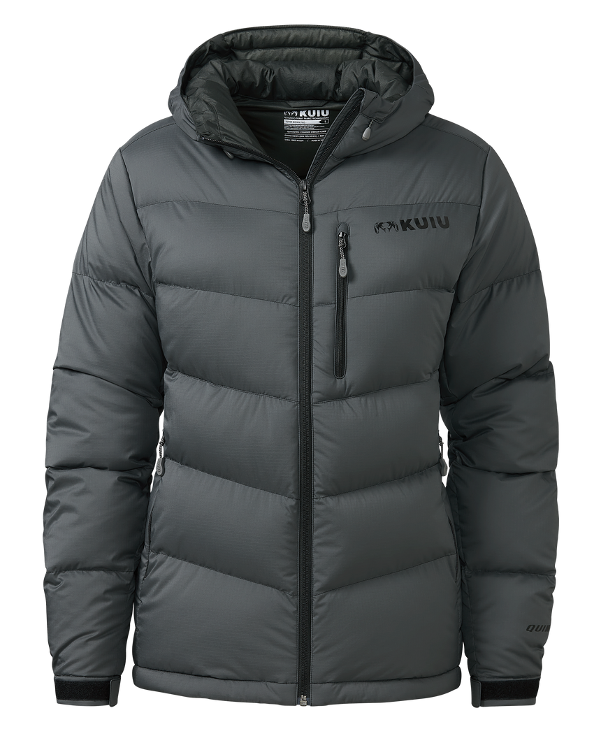 Women's Super Down PRO Hooded Jacket | Gunmetal