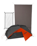 Mountain Star 2 Person Tent Set | Gunmetal-Orange