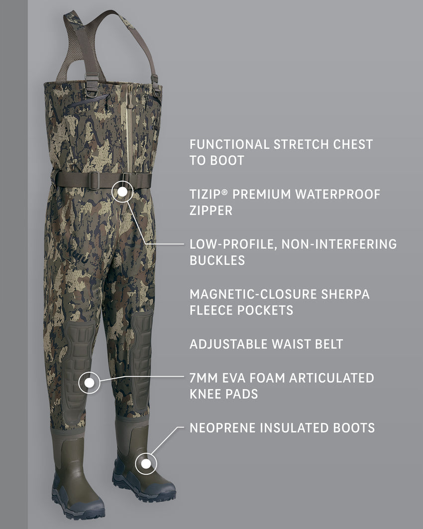 KUIU PRO HD Flex Zip Wader | Veros