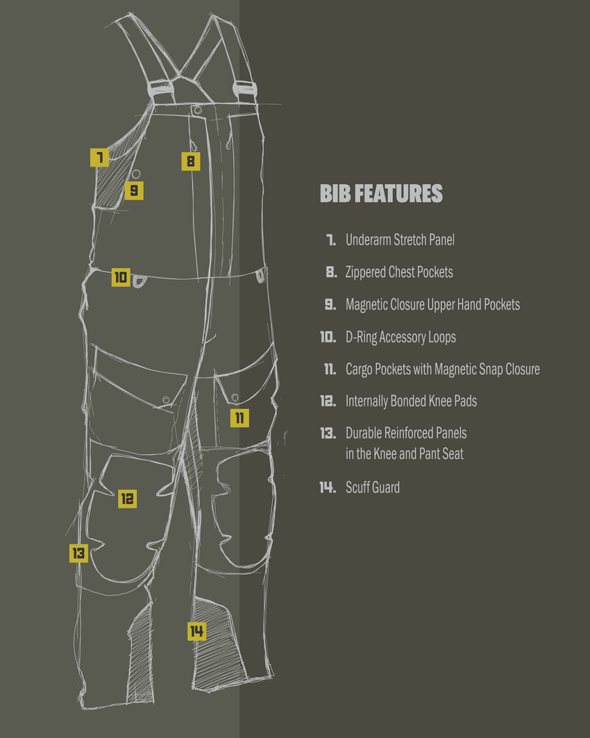 Paragon Storm Shell Bib | Arctic Shadow